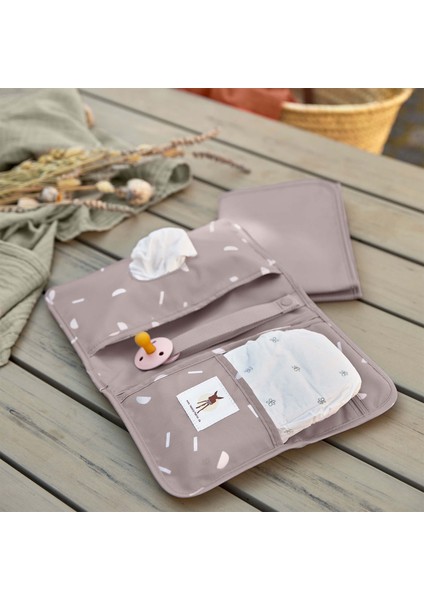 Changing Pouch Taupe Vizon Bebek Alt Değiştirme Organizer Mat