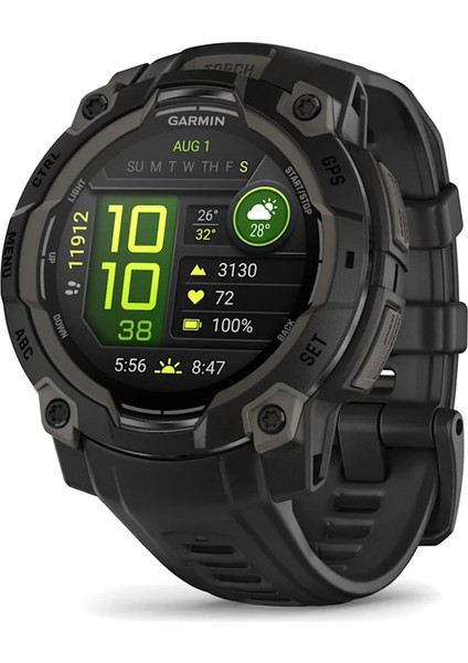 Instinct 3 45 mm Amoled Siyah Akıllı Saat