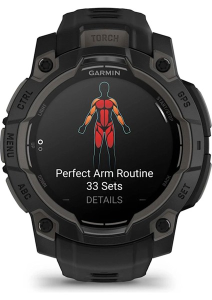 Instinct 3 45 mm Amoled Siyah Akıllı Saat
