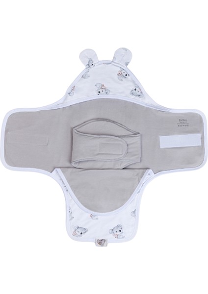 1.0 Tog Koala Beyaz Pamuklu Unisex Bebek Kundak