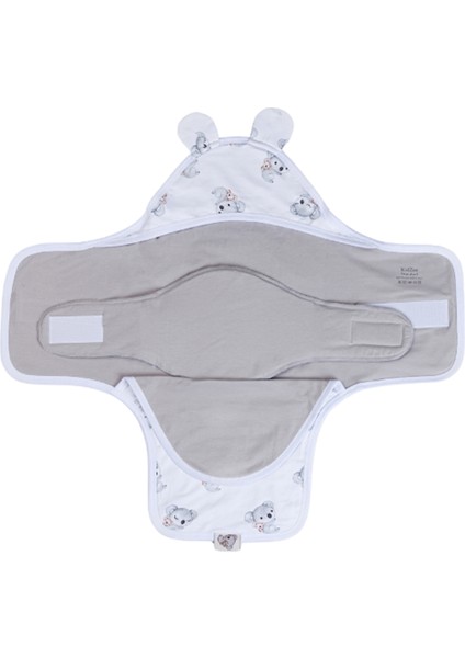 1.0 Tog Koala Beyaz Pamuklu Unisex Bebek Kundak