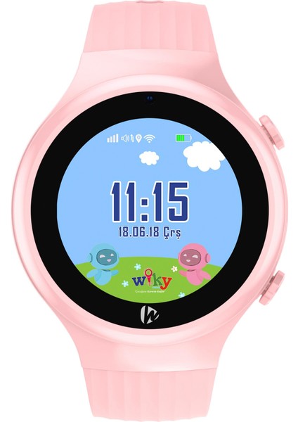5 S Görüntülü Arama Pembe Kız Çocuk Akıllı Saat