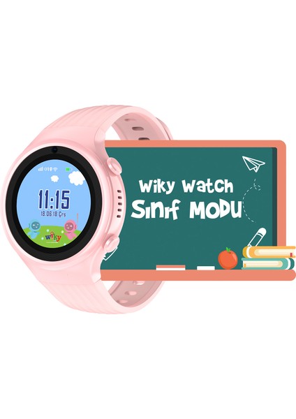 5 S Görüntülü Arama Pembe Kız Çocuk Akıllı Saat