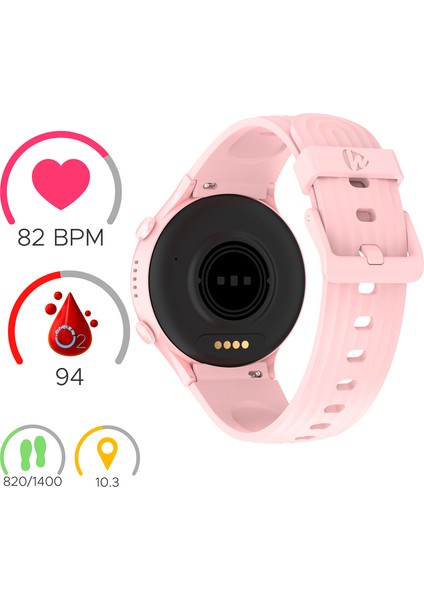 5 S Görüntülü Arama Pembe Kız Çocuk Akıllı Saat