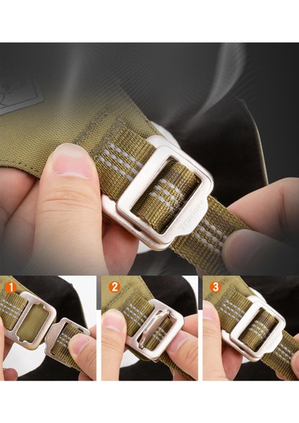 Cordura Kumaşlı Siyah Köpek Göğüs Tasması