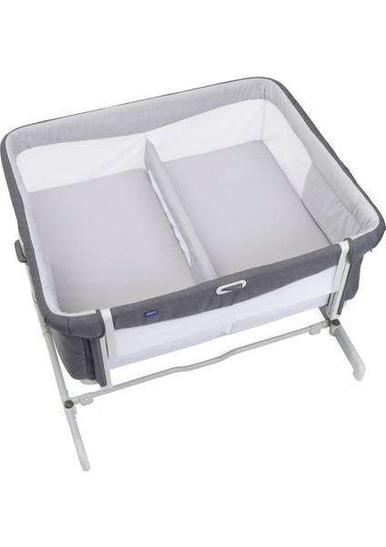 NEXT2ME Twins Co-Sleep Crib Magnet Gri Ikiz Anne Yanı Beşik indirimleri