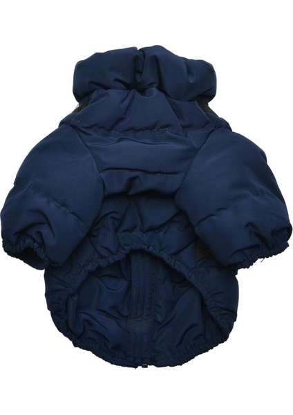 Soft Jumper Lacivert Tasmalı Köpek Montu