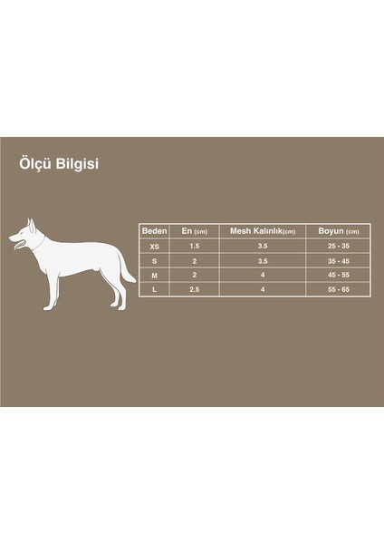 Cordura Kumaşlı Mesh Gri Köpek Boyun Tasması