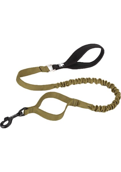 Asker Yeşili Neoprene Süngerli Anti-Shock Köpek Tasma Kayışı