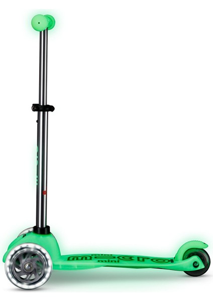 Mini Deluxe Glow LED Plus Icy Lime Yeşil Çocuk Scooter