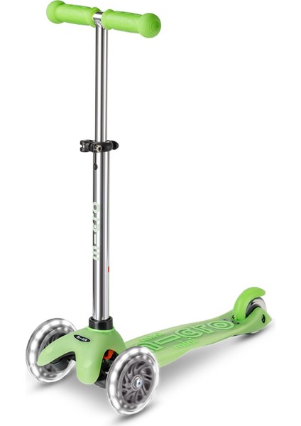 Mini Deluxe Glow LED Plus Icy Lime Yeşil Çocuk Scooter