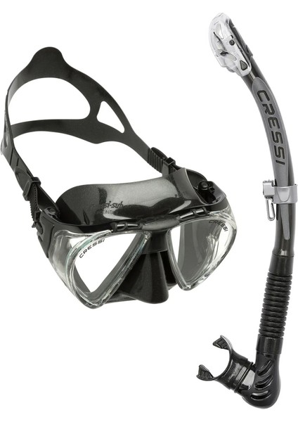 Penta Siyah Maske + Alpha Şnorkel Set