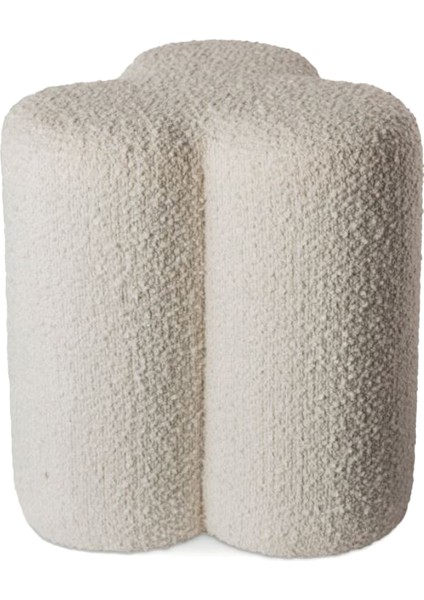 Clover Boucle Ekru Tabure
