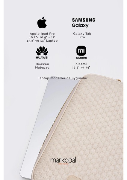 Laptop ve Tablet Kılıfı - 13.3" & 14" Uyumlu Omuz Askılı Hasır modelleri