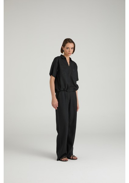 Keten Karışımlı Comfort Fit Pantolon