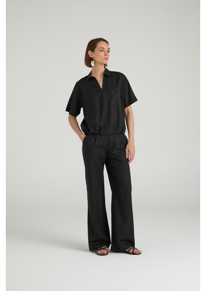 Keten Karışımlı Comfort Fit Pantolon fırsatları