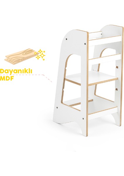 Kule Beyaz Mdf Öğrenme Kulesi