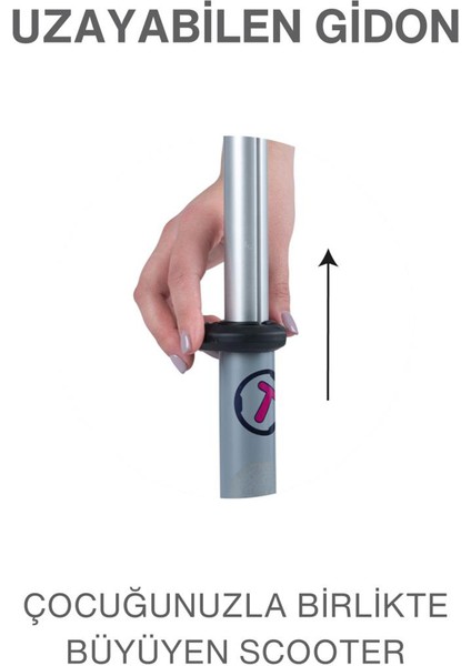 T1 Pembe Oturaklı ve Çantalı 3’ü 1 Arada Çocuk Scooter indirimleri