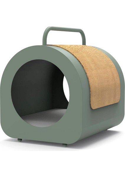 Purr Minderli Yeşil Kedi Evi