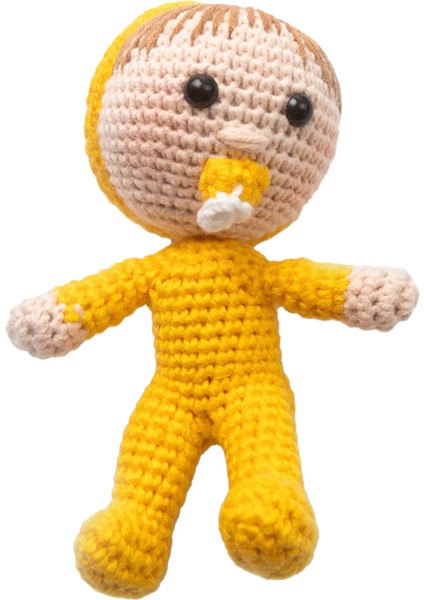 Amigurumi Sarı Oyuncak Bebek