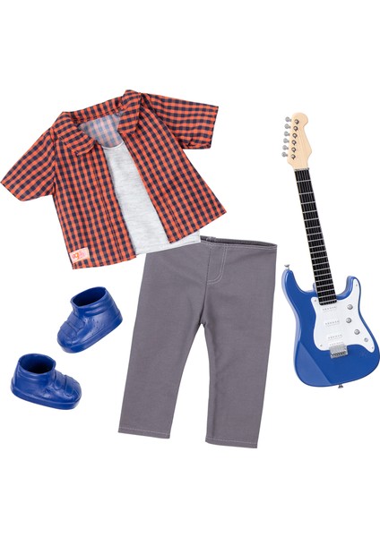 Plaid To Rock Oyuncak Bebek Kıyafeti