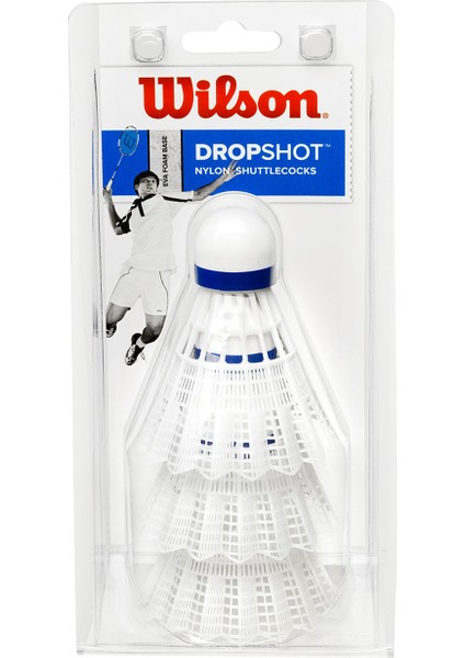WRT6048WH Dropshot Beyaz 3'lü Badminton Topu
