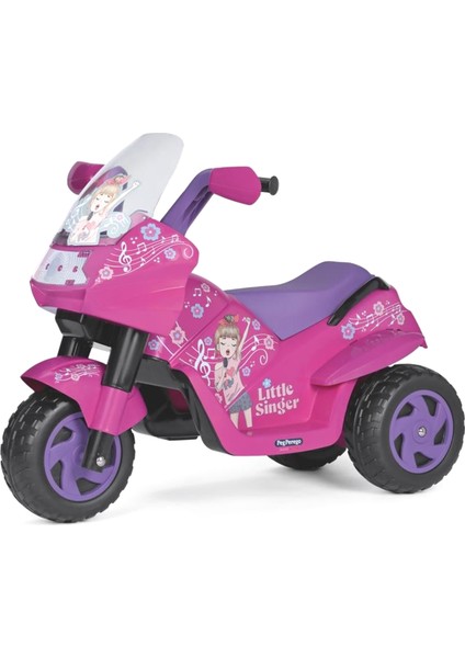 Little Singer Pembe 6V Çocuk Akülü Motosiklet