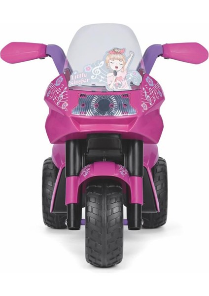 Little Singer Pembe 6V Çocuk Akülü Motosiklet modelleri