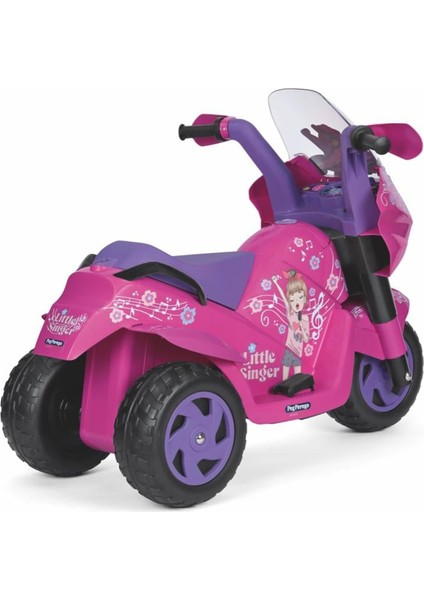 Little Singer Pembe 6V Çocuk Akülü Motosiklet