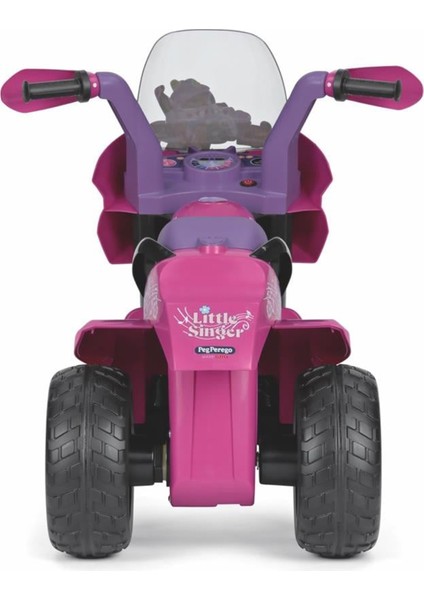 Little Singer Pembe 6V Çocuk Akülü Motosiklet