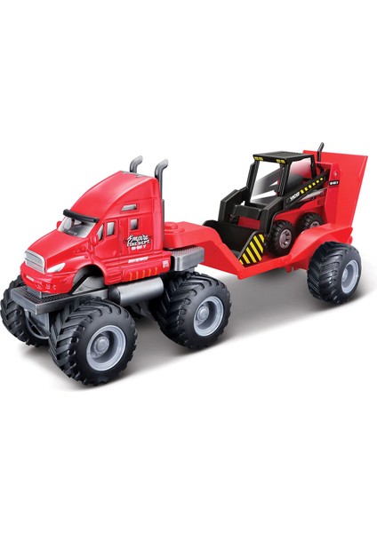 Builder Zone Kırmızı Taşıyıcı Tır Seti