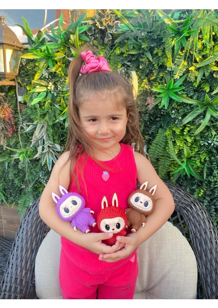 Labubu Figür, 3'lü Set Labubu Figürü, Sevimli Canavar Labubu 13 cm Ayakta Duran fırsatları