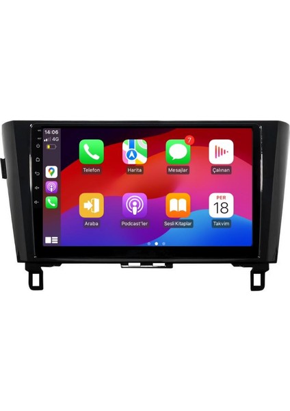Nissan Qashqai Android Multimedya Sistemi 4-64 For-X (2008-2015) Ön Kayıt Kamera Hediyeli