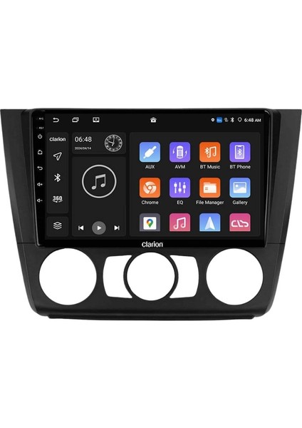 Bmw 1 Serisi E81-R82-R87-E88 Android Multimedya Sistemi 4-64 For-X (2007-2011)-C09009ÖN Kayıt Kamera Hediyeli