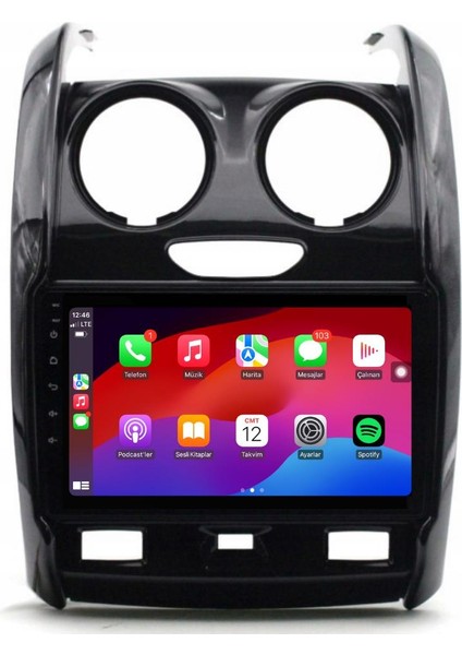 Dacia Duster Android Multimedya Sistemi 4-64 For-X (2013-2017) Ön Kayıt Kamera Hediyeli