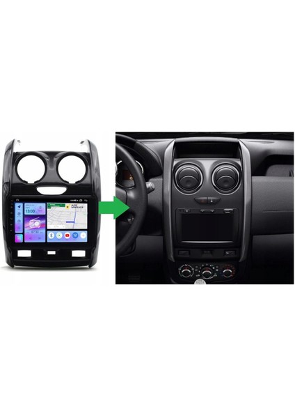 Dacia Duster Android Multimedya Sistemi 4-64 For-X (2013-2017) Ön Kayıt Kamera Hediyeli