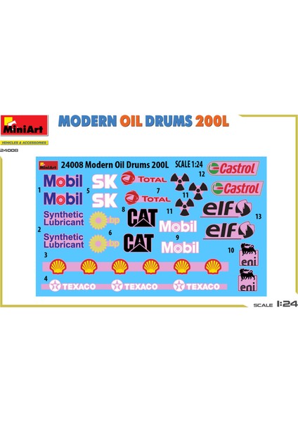 1:24 Modern Yağ Varilleri 200L