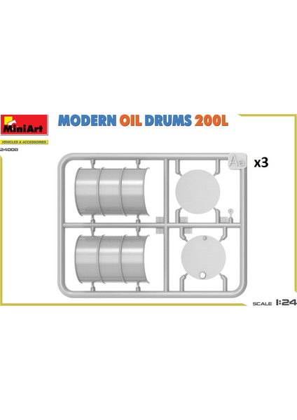1:24 Modern Yağ Varilleri 200L