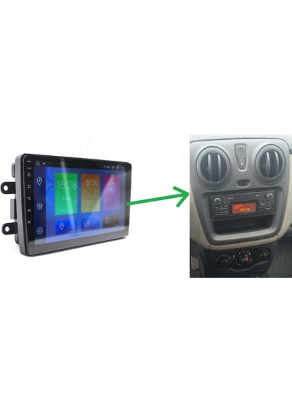 Dacia Dokker Android Multimedya Sistemi 4-64 For-X (2012-2017) C09042 Ön Kayıt Kamera Hediyeli