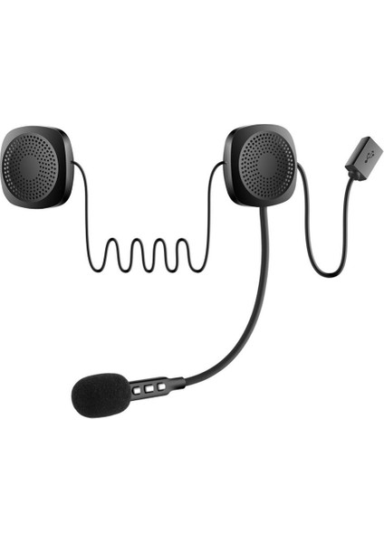 Bluetoothlu Şarjlı Kask Içi Motosiklet Hoparlör ve Mikrofon Seti (4401)