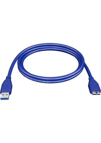 1 Metre 1mt Harddisk Kablosu Yüksek Hiz USB 3.0 Tip A Mikro B Kablo Hızlı Veri Aktarma Kablosu