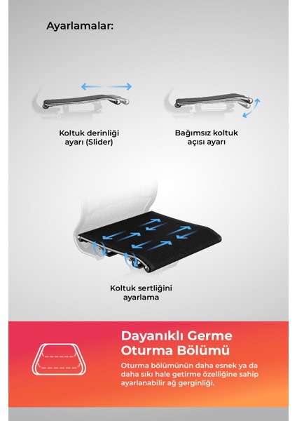 Yoga 4df Ergonomik Deri Ofis Koltuğu / Yönetici Sandalyesi - A5.F.5.13A Siyah