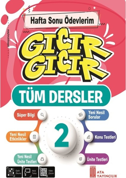 2. Sınıf Gıcır Gıcır Hafta Sonu Ödevlerim Tüm Dersler