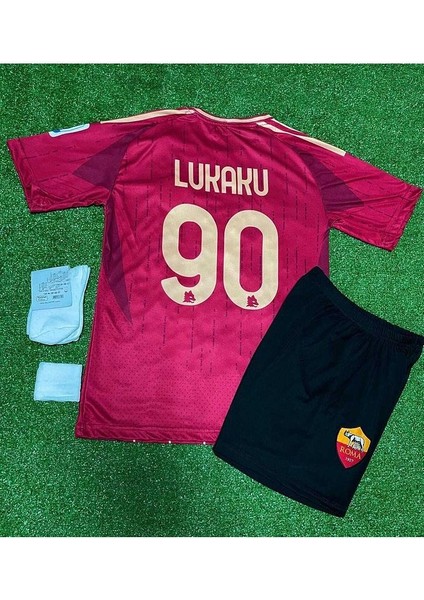 A.s Roma 2024/25 Yeni Sezon Romelu Lukaku Çocuk Forması 4'lü Set
