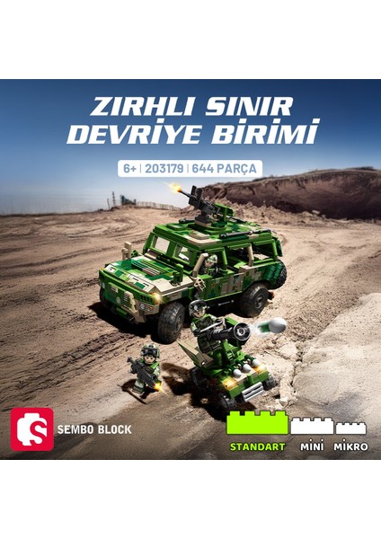 Zırhlı Sınır Devriye Birimi Yapı Bloğu Seti 644 Parça