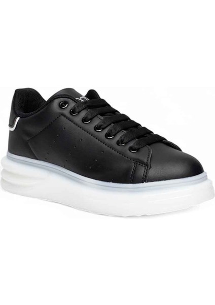 628-25 Deri Anatomik Sneaker Siyah Beyaz 36-40