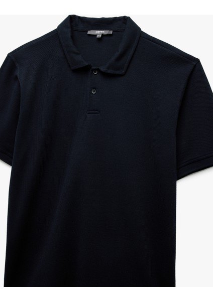 Pamuklu Düğmeli Regular Fit Kısa Kollu Polo Yaka Tişört indirimleri
