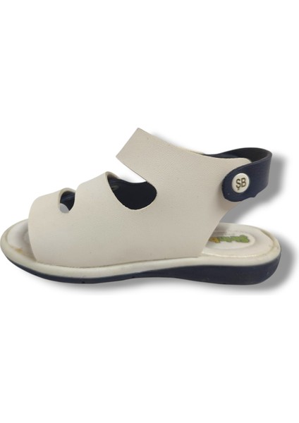 Şirinbebe 1633-20 Anatomik Tek Cirtli Erkek Çocuk Sandalet Lacivert Beyaz 21-25 modelleri