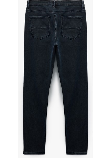 Normal Bel Pamuklu Slim Fit Jean Pantolon - Brad Jean