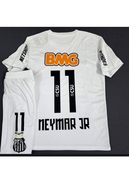 Santos Neymar Çocuk Forması +Şort+ Çorap 4'lü Set